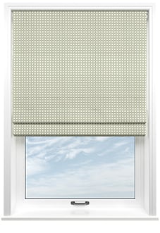 Weavers, Bud Green - Twist&Fit Roman Blind